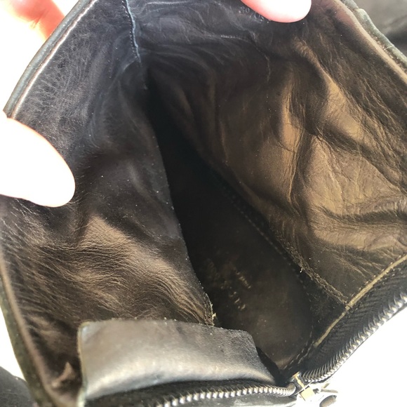 Rag & Bone Newbury black suede wood booties boots shoes - Picture 14 of 15